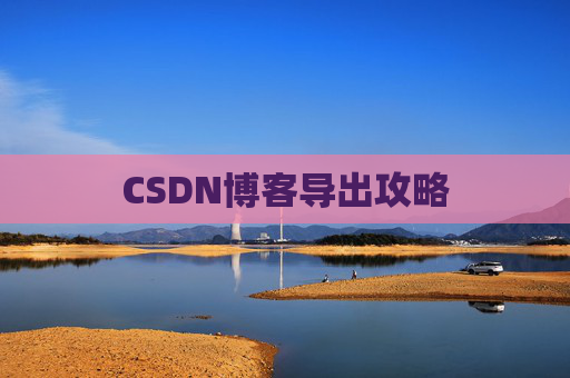 CSDN博客导出攻略